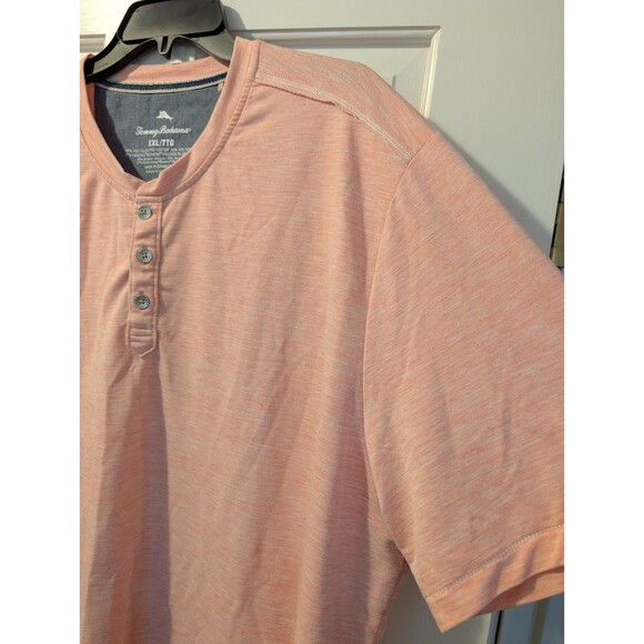 Tommy Bahama XXL Henley Short Sleeve • Recycled Polyester/Viscose Blend - Picture 6 of 10